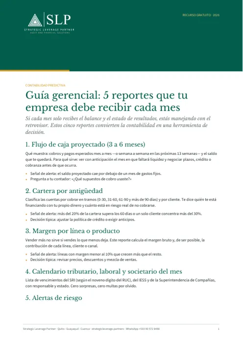Portada: Los 5 reportes que tu empresa debe recibir cada mes