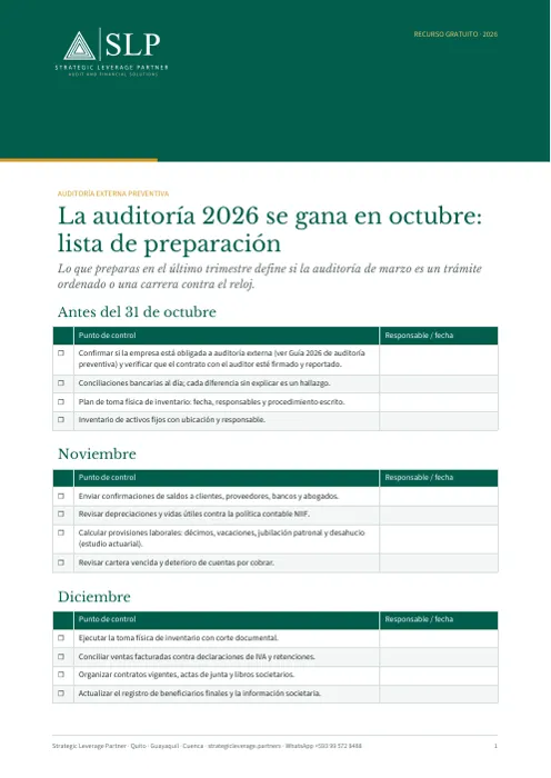 Portada: La auditoría 2026 se prepara hoy
